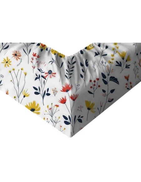 Łąka - Prześcieradło Bawełniane z Gumką - Dowolny Rozmiar