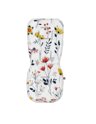 Łąka - Wkładka do wózka bawełna + velvet