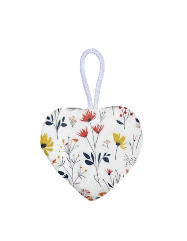 Łąka - Zawieszka dekoracyjna serduszko - 13x13 cm