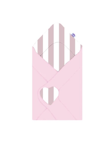 Pasy różowe - Becik Niemowlęcy Bawełniany