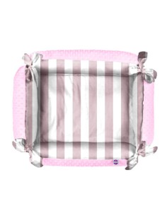 Pasy różowe - Gniazdo Niemowlęce Minky