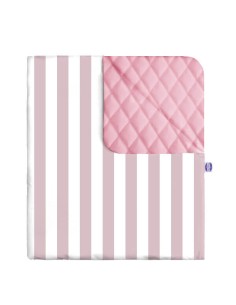 Pasy różowe - Kocyk do fotelika samochodowego - bawełna + velvet