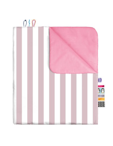 Pasy różowe - Komplet Pościeli Bawełnianej - dowolny rozmiar