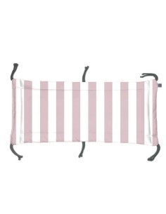 Pasy różowe - Moduł 70x30 cm Ochraniacza na Szczebelki do Łóżeczka 70x140 cm - dwustronnie bawełniany