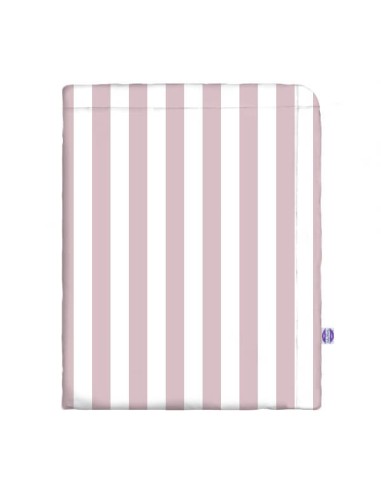 Pasy różowe - Narzuta bawełniana na łóżko - dowolny rozmiar