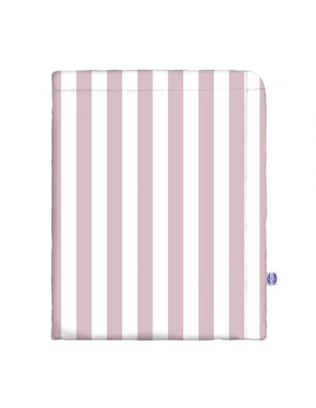 Pasy różowe - Narzuta bawełniana na łóżko - dowolny rozmiar