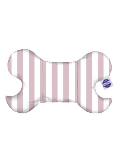 Pasy różowe - Poduszka Motylek Antywstrząsowy dla Niemowlaka - Bawełna + Velvet