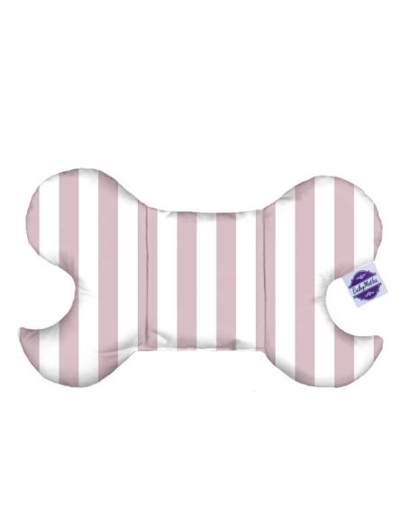 Pasy różowe - Poduszka Motylek Antywstrząsowy dla Niemowlaka - Bawełna + Velvet