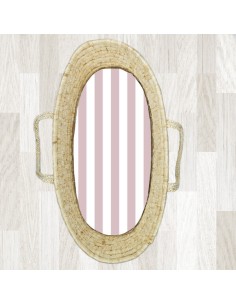 Pasy różowe - Prześcieradło do Gondoli / Kosza Mojżesza