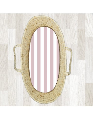 Pasy różowe - Prześcieradło do Gondoli / Kosza Mojżesza