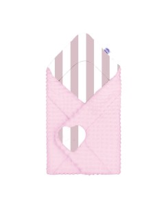 Pasy różowe - Rożek Niemowlęcy Minky