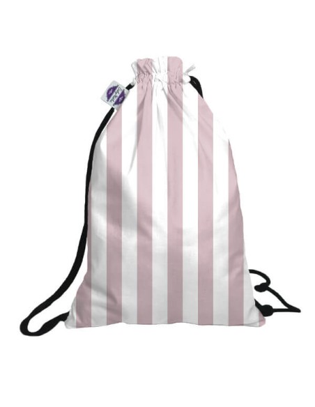 Pasy różowe - Worek na ubranka