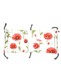 Maki - Moduł 60x30 cm Ochraniacza na Szczebelki do Łóżeczka 60x120 cm - dwustronnie bawełniany