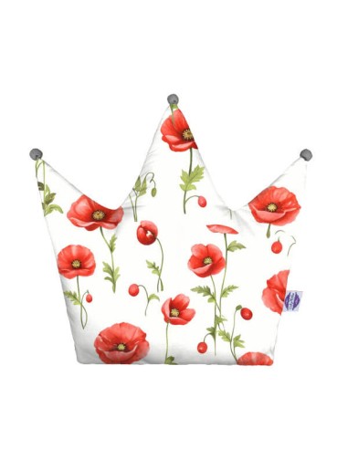 Maki - Poduszka Dekoracyjna Bawełna + Minky Korona 48x42 cm