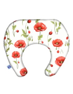 Maki - Poduszka Podróżna Mały Rogal 33x26 cm (1-4 LAT) bawełna + minky