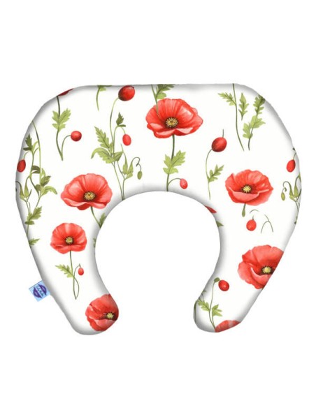 Maki - Poduszka Podróżna Mały Rogal 33x26 cm (1-4 LAT) bawełna + minky