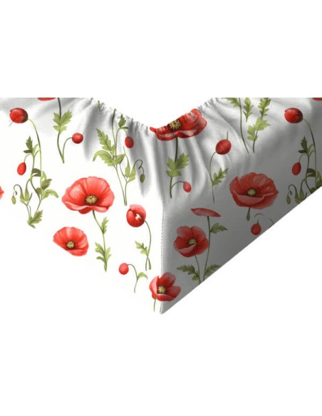 Maki - Prześcieradło Bawełniane z Gumką - Dowolny Rozmiar