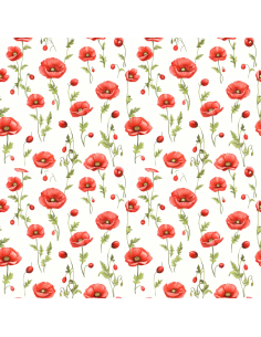 Maki - Prześcieradło Bawełniane Bez Gumki - Dowolny Rozmiar