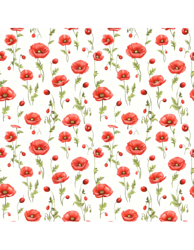 Maki - Prześcieradło Bawełniane Bez Gumki - Dowolny Rozmiar