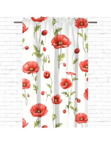 Maki - Zasłona bawełniana dekoracyjna