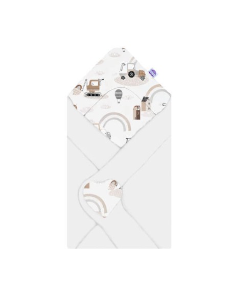 Pojazdy - Becik Niemowlęcy Bawełniany