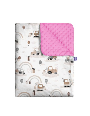 Pojazdy - Kocyk Minky - dowolny rozmiar