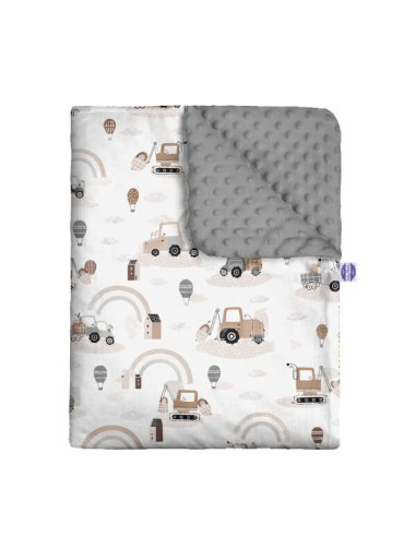 Pojazdy - Kocyk Minky - dowolny rozmiar