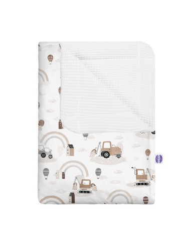 Pojazdy - Kocyk Wafel - dowolny rozmiar