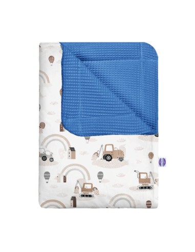 Pojazdy - Kocyk Wafel - dowolny rozmiar