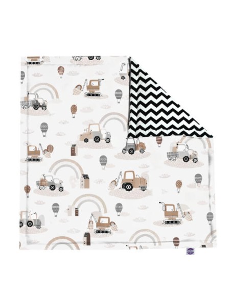 Pojazdy - Mata do zabawy i raczkowania - Prostokątna - dowolny rozmiar