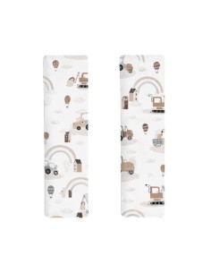 Pojazdy - Ochraniacz na pasy bawełna + velvet