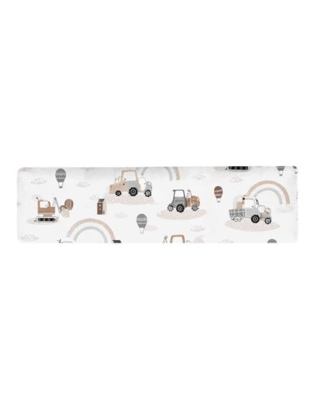 Pojazdy - Ochraniacz na pałąk do wózka - bawełna + velvet