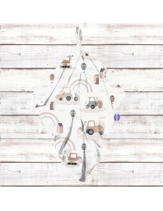 Pojazdy - Pieluszka bawełniana - dowolny rozmiar