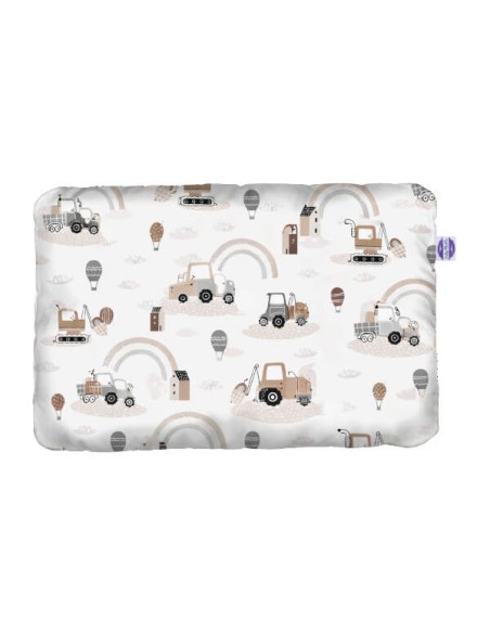 Pojazdy - Poduszka bawełna + wafel - dowolny rozmiar