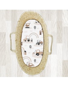 Pojazdy - Prześcieradło do Gondoli / Kosza Mojżesza