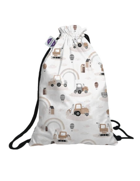 Pojazdy - Worek na pościel do przedszkola