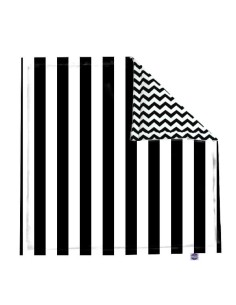 Pasy czarne - Mata do zabawy i raczkowania - Prostokątna - dowolny rozmiar