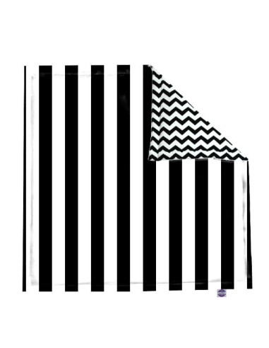 Pasy czarne - Mata do zabawy i raczkowania - Prostokątna - dowolny rozmiar