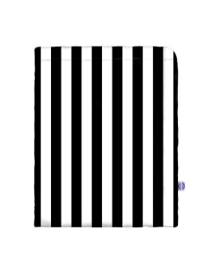 Pasy czarne - Narzuta bawełniana na łóżko - dowolny rozmiar