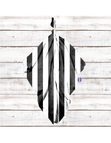 Pasy czarne - Pieluszka bawełniana - dowolny rozmiar