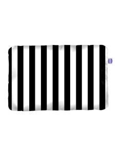 Pasy czarne - Poduszka Velvet + Bawełna - dowolny rozmiar