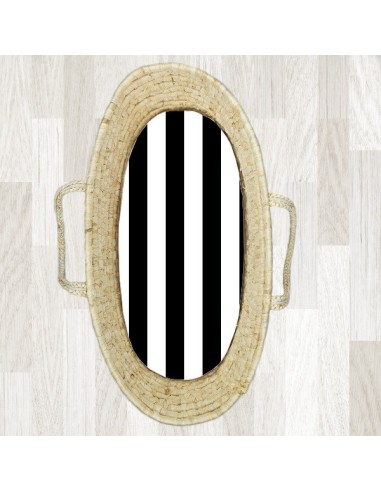 Pasy czarne - Prześcieradło do Gondoli / Kosza Mojżesza