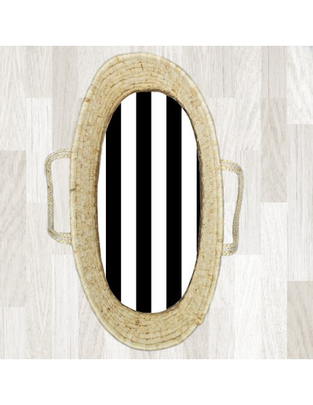 Pasy czarne - Prześcieradło do Gondoli / Kosza Mojżesza