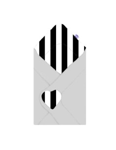 Pasy czarne - Becik Niemowlęcy Bawełniany