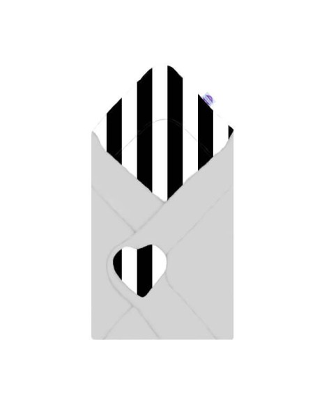 Pasy czarne - Becik Niemowlęcy Bawełniany