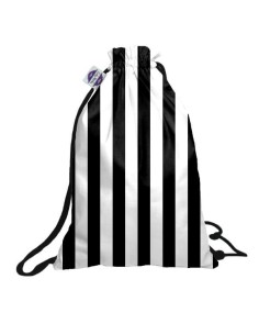 Pasy czarne - Worek na pościel do przedszkola