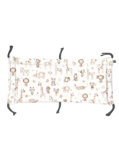 Safari - Moduł 60x30 cm Ochraniacza na Szczebelki do Łóżeczka 60x120 cm - dwustronnie bawełniany