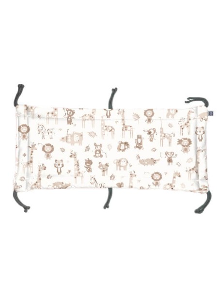 Safari - Moduł 60x30 cm Ochraniacza na Szczebelki do Łóżeczka 60x120 cm - dwustronnie bawełniany