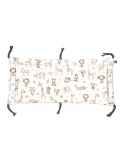 Safari - Moduł 70x30 cm Ochraniacza na Szczebelki do Łóżeczka 70x140 cm - dwustronnie bawełniany