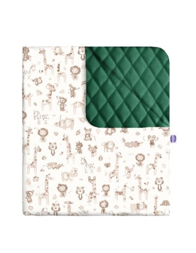 Safari - Narzuta velvet + bawełna - dowolny rozmiar